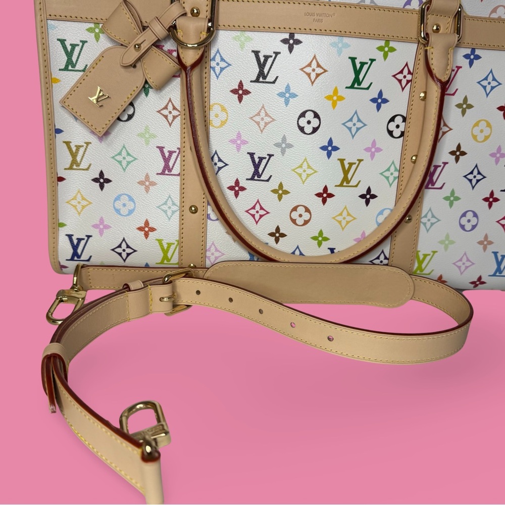Louis Vuitton White Multicolor Sac Chien - Picture 2 of 13